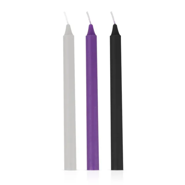 Vibrators One Stop Adult Shop Sensual Hot Wax Candles 3pk