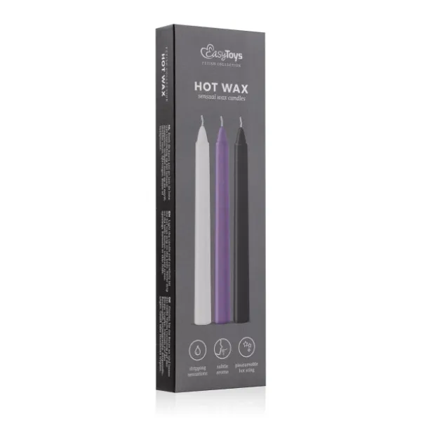 Vibrators One Stop Adult Shop Sensual Hot Wax Candles 3pk