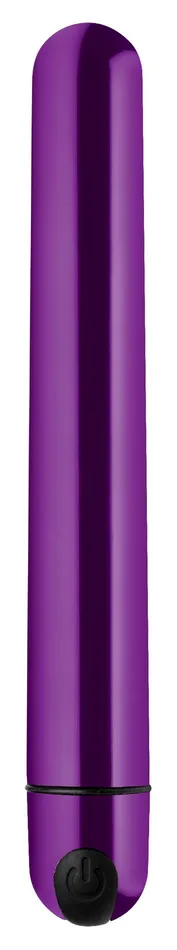 Vibrators XR Brands 10X Slim Metallic Bullet Purple