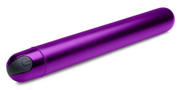 Vibrators XR Brands 10X Slim Metallic Bullet Purple