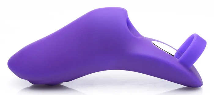 Vibrators XR Brands 7X Finger Bang Her Pro Silicone Vibrator Purple