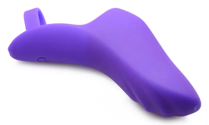 Vibrators XR Brands 7X Finger Bang Her Pro Silicone Vibrator Purple