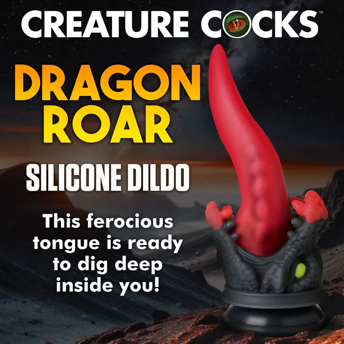 XR Brands Dildos Dragon Roar Silicone Dildo