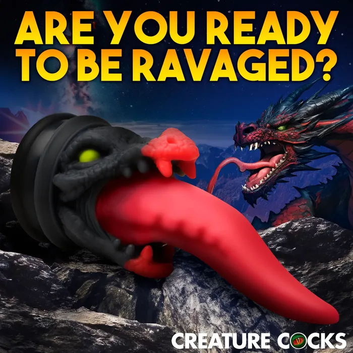 XR Brands Dildos Dragon Roar Silicone Dildo