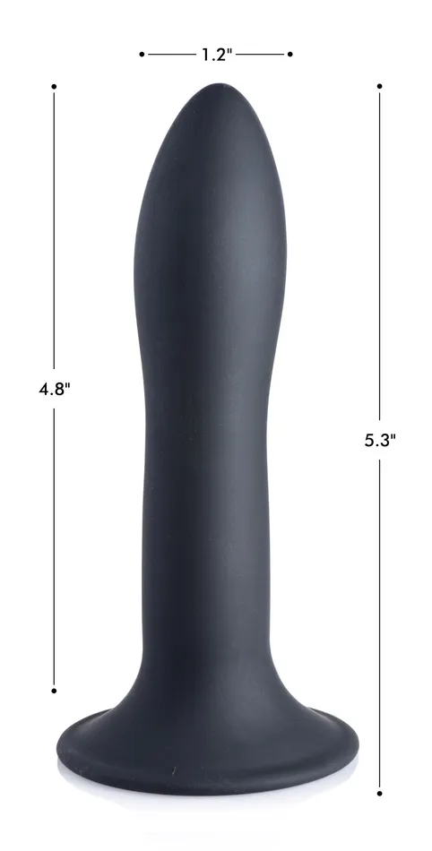 XR Brands Dildos Squeezable Slender Dildo Black