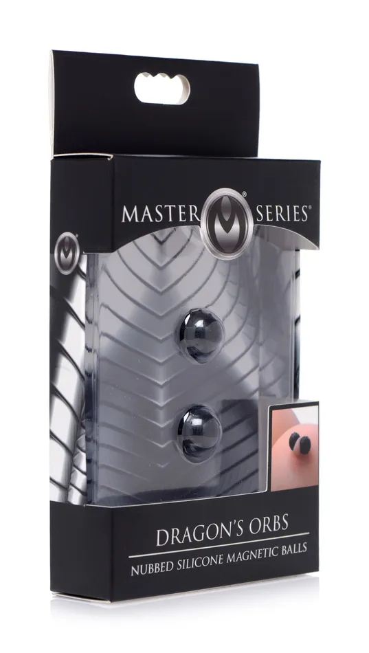 XR Brands Dragons Orbs Nubbed Silicone Magnetic Balls Dildos