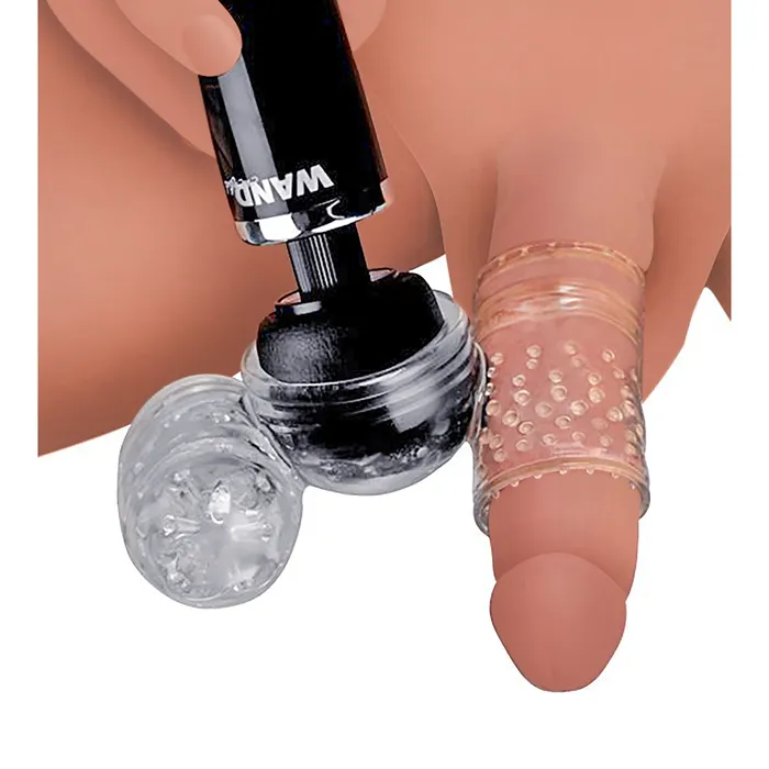 XR Brands Twin Turbo Strokers 2 in 1 Wand Attachment for Men Female Sex Toys XR Brands Twin Turbo Strokers 2 in 1 Wand Attachment for Men Female Sex Toys