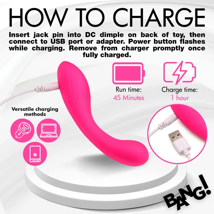 XR Brands Vibrators GSpot Silicone Vibrator Pink