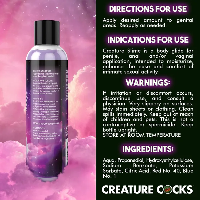 XR Brands Vibrators Purple Creature Slime WaterBased Lubricant 8oz